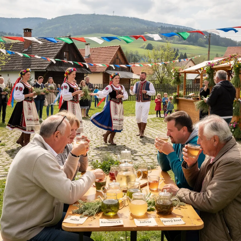 Ručne zbierané bylinky na sušenie na slnečnom okne.