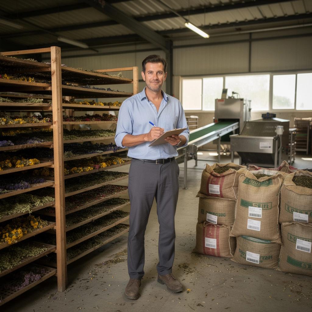 Ručne zbierané bylinky vysušené na slnku, pripravené na čaj.